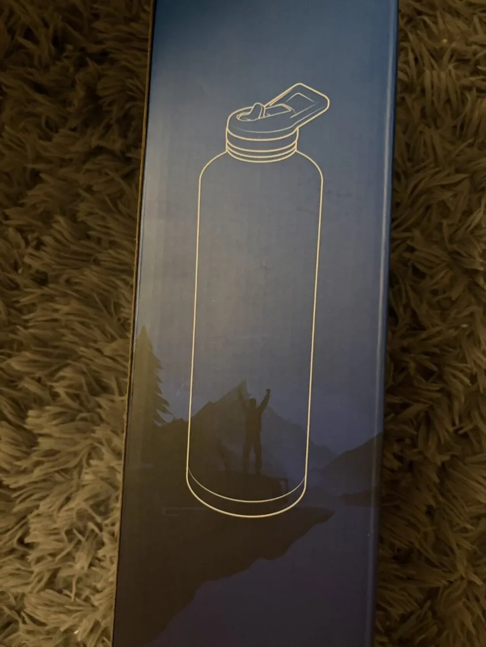 RAYMYLO Insulated Stainless Steel Water Bottle 24oz Navy 48H Cold 24H Hot NEW